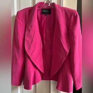 Vintage Lafayette 148 New York Petite hot pink 100% silk bolero jacket. 10P